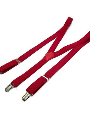 Подтяжки gofin узкие красные 2,5 см pbp-4651