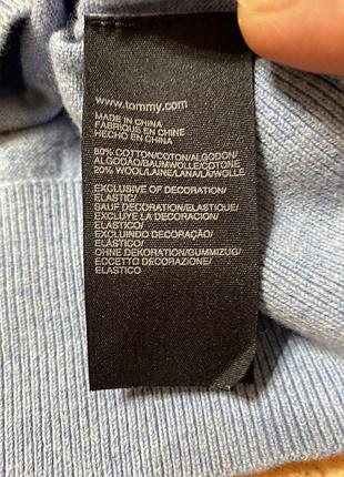 Светр блакитний tommy hilfiger (m/l) 6