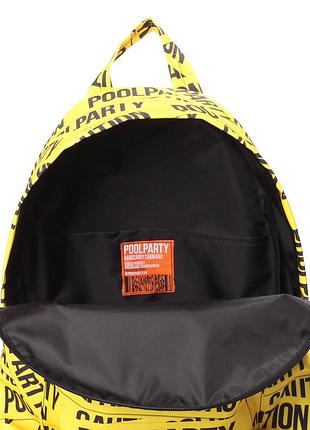 Городской рюкзак poolparty с принтом caution 5
