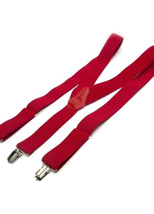 Красные y образные подтяжки gofin 3,5 см pbp-4634
