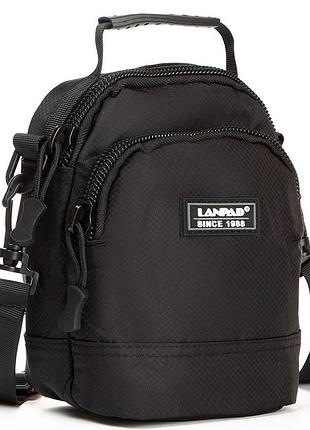 Тканевая мужская сумка lanpad, черный