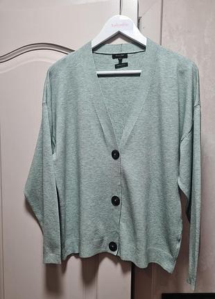 Кардиган massimo dutti сіро-зелений 3