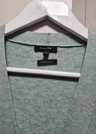 Кардиган massimo dutti сіро-зелений 4
