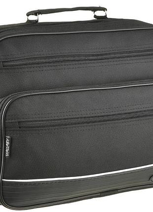 Чоловіча сумка, портфель із поліестеру wallaby 2650 чорна
