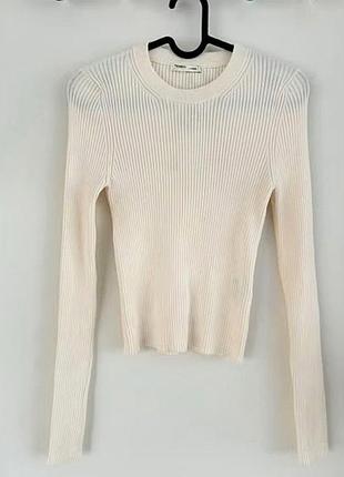 Лонгслив кофта в рубчик от бренда pull &amp; bear