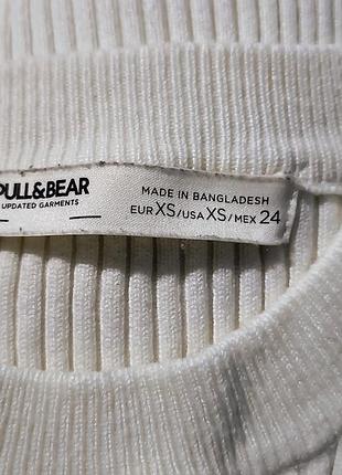 Лонгслів кофта в рубчик від бренду pull & bear 3
