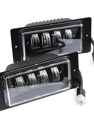 Дополнительные фары led - ваз 2110-15 40w (4*10w) линз.алюм.кор 174*84*46мм ip67 "мрт" (2шт)