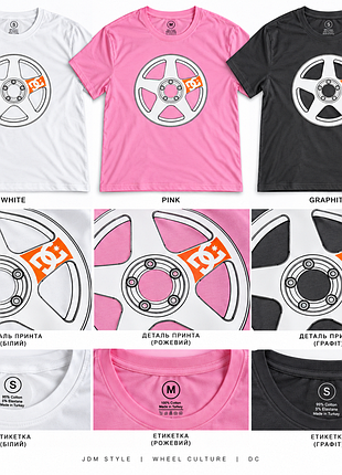 Футболка dc wheel culture jdm, автомобильная футболка