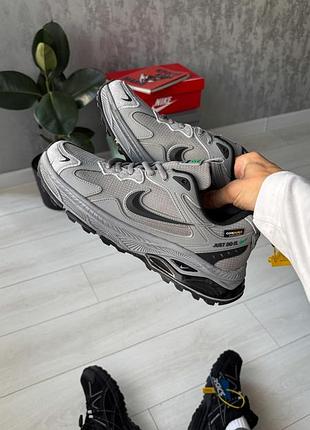 Утеплені зимові чоловічі кросівки nike zoom winflo grey winter termo найк сірого кольору термо