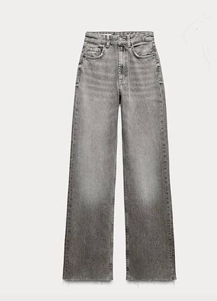 Джинси zara сірі
