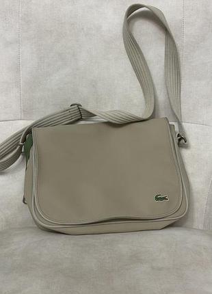 🎒 сумка через плече крос-боді lacoste vintage messenger