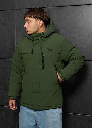 Молодежная зимняя куртка staff ruxo khaki
