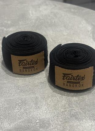 Бинти боксерські fairtex bangkok 5 м, чорні, пара