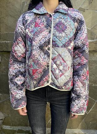 Куртка на кнопках asos only печворк