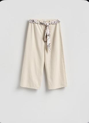 Джинси culotte з хустинкою (3 пари різних кольорів).