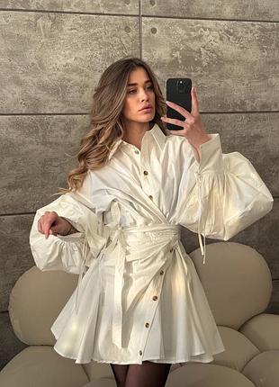 Нова колекція коротка сукня zimmerman з обʼємними рукавами