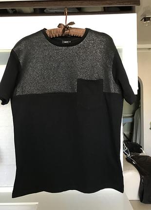 Футболка h&m, чорного кольору, преміум лінійка