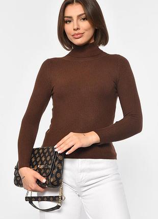 Гольф женский однотонный коричневого цвета р.42-44 188255k