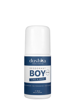 Дезодорант для мальчиков от 5 лет dushka like a man, 50 мл