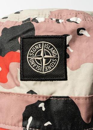 Stone island 3c + desert camo bucket hat patch program оригинальная панама [amh017402] 9
