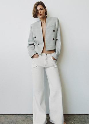 Джинсы zw collection wide leg с низкой посадкой