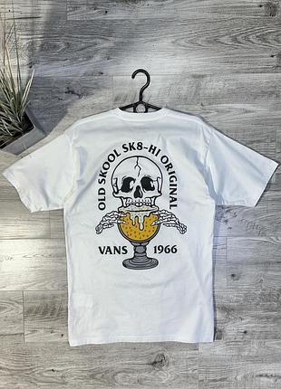 Оригінальна білосніжна футболка - vans