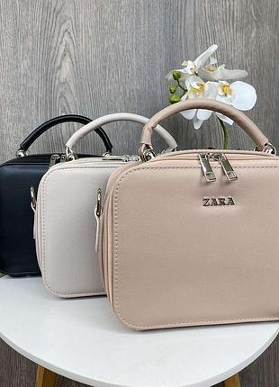 Женская каркасная мини сумочка на плечо в стиле zara