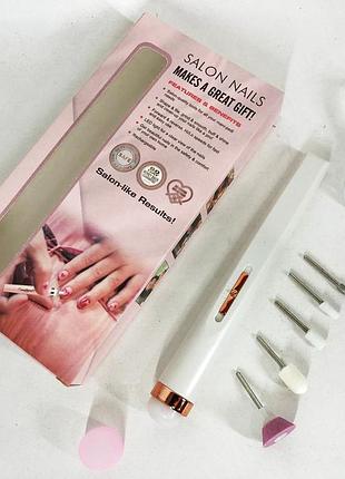 Фрезерний апарат для нігтів flawless salon nails белый, фрезери та насадки до них wx-58
