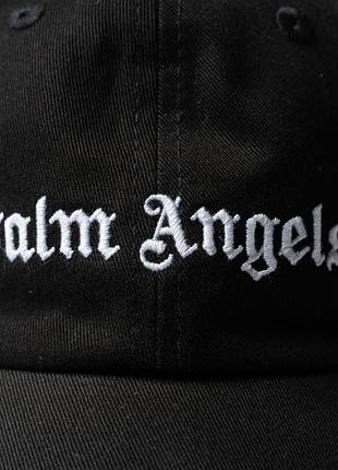 Palm angels classic logo strap back cap hat one size black оригінал [fab0011001] 2