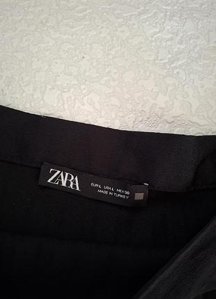 Черная юбка zara плиссированная 5