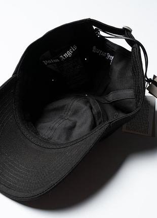 Palm angels classic logo strap back cap hat one size black оригінал [fab0011001] 3