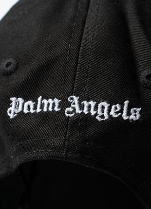 Palm angels classic logo strap back cap hat one size black оригінал [fab0011001] 6