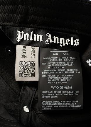 Palm angels classic logo strap back cap hat one size black оригінал [fab0011001] 9