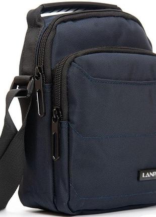 Сумка на плече lanpad чоловіча синя
