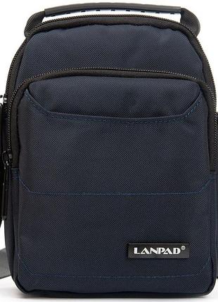 Сумка на плечо lanpad мужская синяя 2