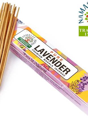 Ароматичні палички лаванда namaste india pure lavender