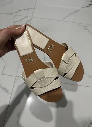 Шлепанцы zara босоножки 6