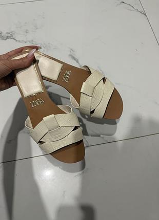 Шлепанцы zara босоножки 8