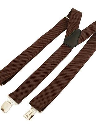 Подтяжки gofin коричневые y образные 3,5 см pbp-4605