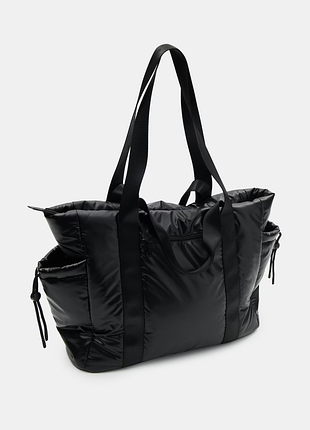 Новая стеганная большая shopper сумка в спортивном стиле 6