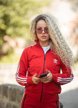 Кофта adidas червона l
