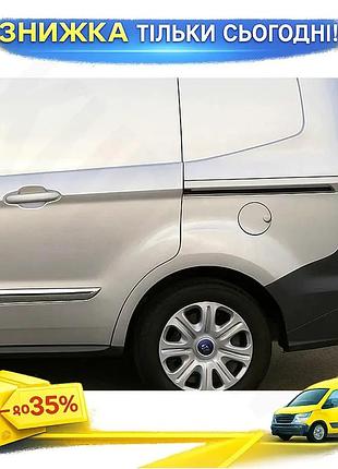 Молдинги сдвижных дверей 2 шт для ford courier 2014-2023 нержавеющая сталь хромированные накладки для за ku-22