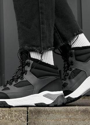 Чоловічі зимові кросівки staff gray & black
