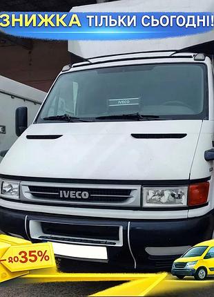 Зимова накладка на решітку iveco daily 1999-2006 матова дефлектор для захисту від снігу та льоду ku-22