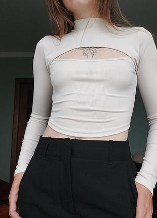 Топ у рубчик shein xs