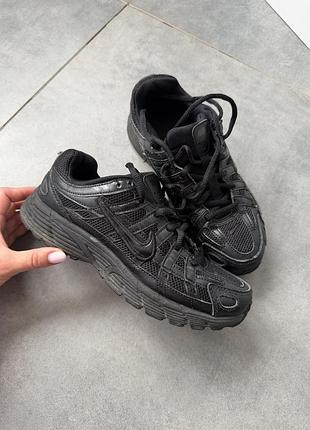 Спортивні чорні кросівки nike w p-6000 / оригінал/ шкіра/36 розмір