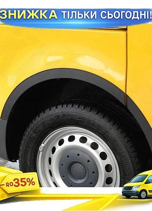Накладки на арки черный мат для volkswagen caddy 2004-2010 металлические обвесы защита колесных арок ku-22