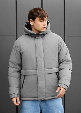 Чоловіча куртка на зиму staff froz gray