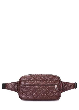 Сумка на пояс poolparty beltbag коричневая