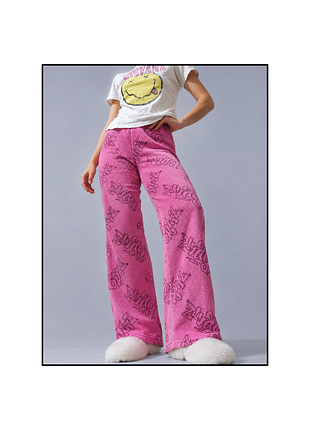 Bratz / теплые брюки / пижамные штаны / розовые брюки bratz / розовые брюки / теплые розовые штаны / братец